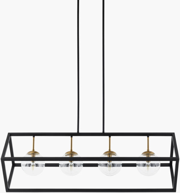 Livabliss Matacon Wrought Iron Glass Chandelier Traditional Ambient Dining Room Ceiling Light MTC-001