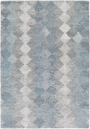 Surya Montclair 9' X 12' Handcrafted Elegant Rug - Global Inspired Design For Chic Home Décor Bliss! Blue Wool,Viscose Mtc2306-23