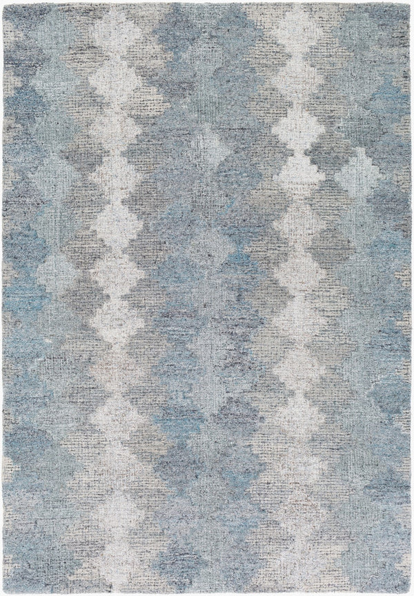 Surya Montclair 9' X 12' Handcrafted Elegant Rug - Global Inspired Design For Chic Home Décor Bliss! Blue Wool,Viscose Mtc2306-23