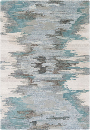 Surya Montclair 9' X 12' Handcrafted Elegant Rug - Global Inspired Design For Chic Home Décor Bliss! Teal Wool,Viscose Mtc2307-23