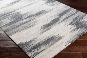 Surya Montclair 9' X 12' Handcrafted Elegant Rug - Global Inspired Design For Chic Home Décor Bliss! Charcoal Wool,Viscose Mtc2308-23