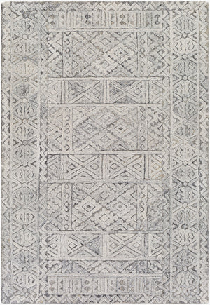 Surya Montclair 9' X 12' Handcrafted Elegant Rug - Global Inspired Design For Chic Home Décor Bliss! Light Gray Wool,Viscose Mtc2310-23