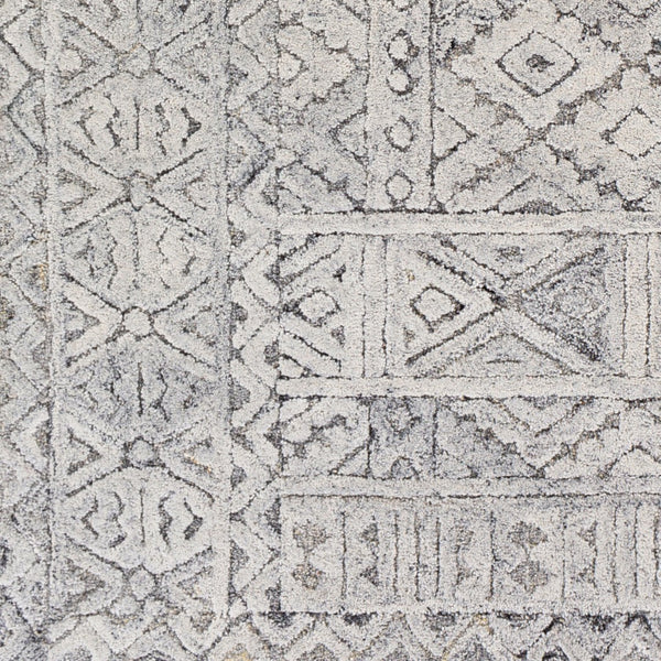 Surya Montclair 9' X 12' Handcrafted Elegant Rug - Global Inspired Design For Chic Home Décor Bliss! Light Gray Wool,Viscose Mtc2310-23