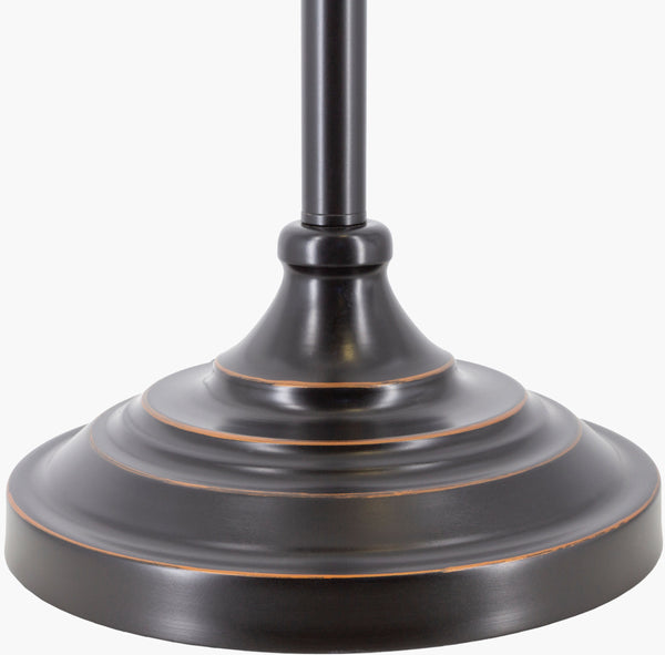 Surya Maarten 61" Accent Floor Lamp - Sophisticated Glass & Metal Design For Elegant Home Illumination Body, Metallic ,Bronze Iron,Glass,Iron,Linen,Polyester,Plastic Mte-002