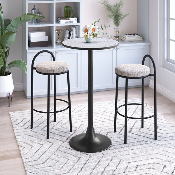 Zuo Modern Bite Bar Table - Stylish Modern Design For Your Home, High-quality Mdf And Steel, Versatile Decor Solution Gray Mdf,Steel 110404-zuo-modern