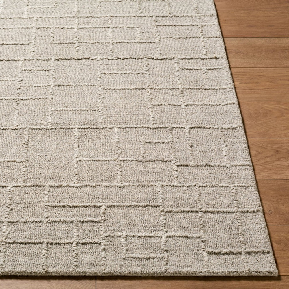 Livabliss Matterhorn Hand Tufted Wool Area Rug Minimalist Artisan Accent for Entryway or Bath Medium Gray 8' x 10' MTH2300-810