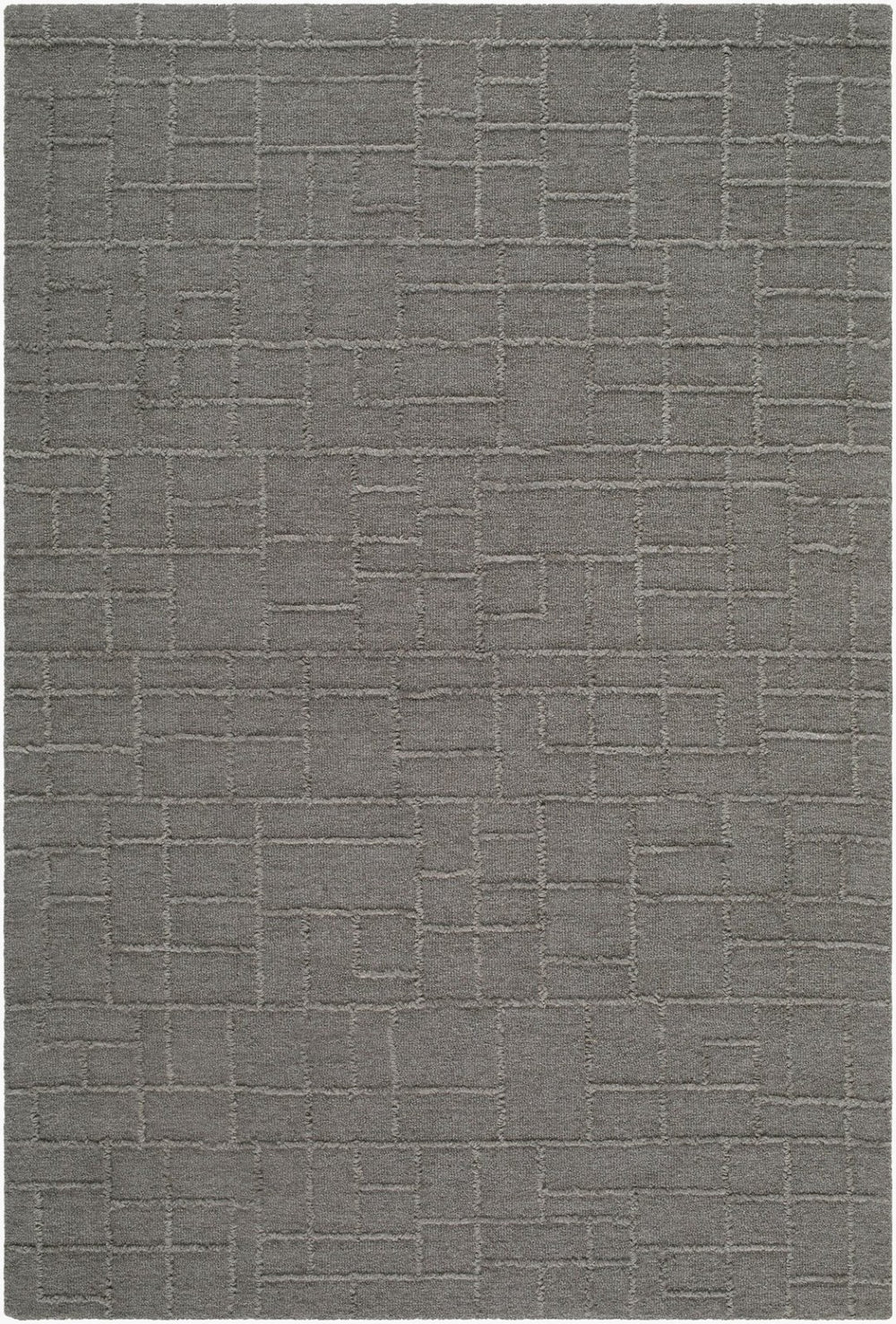Livabliss Matterhorn Hand Tufted Wool Accent Rug Minimalist Modern Style for Entryway or Bedroom Dark Brown 2' x 3' MTH2301-23