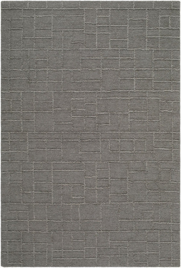 Livabliss Matterhorn Hand Tufted Wool Accent Rug Minimalist Modern Style for Entryway or Bedroom Dark Brown 2' x 3' MTH2301-23