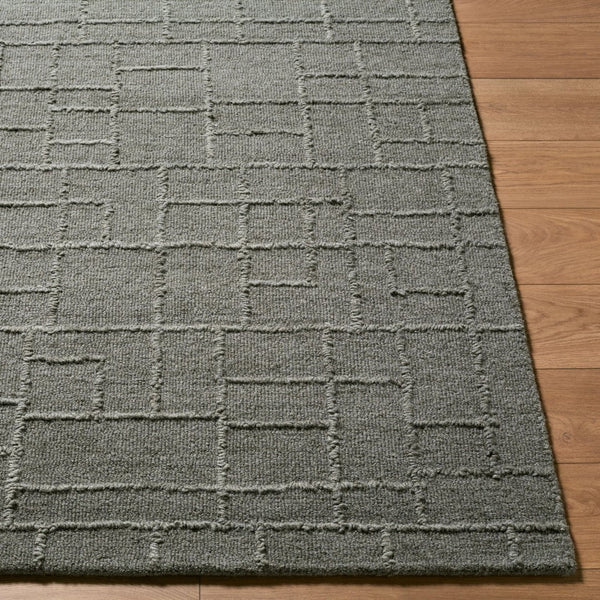 Livabliss Matterhorn Hand Tufted Wool Accent Rug Minimalist Modern Style for Entryway or Bedroom Dark Brown 2' x 3' MTH2301-23