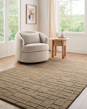 Livabliss Matterhorn Hand Tufted Wool Area Rug Minimalist Geometric Design for Modern Interiors Taupe, Sandsto 2' x 3' MTH2304-23