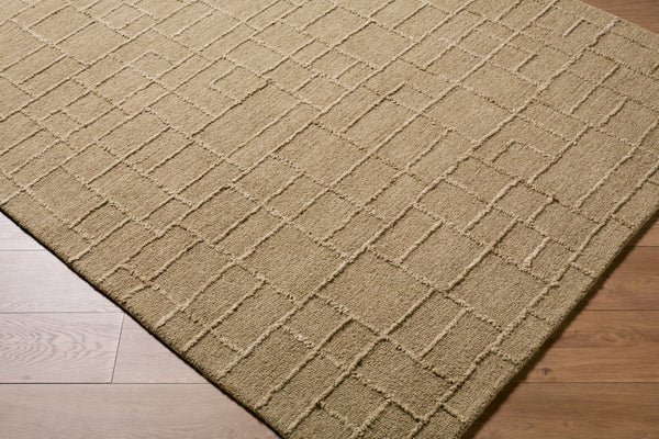 Livabliss Matterhorn Hand Tufted Wool Area Rug Minimalist Geometric Design for Modern Interiors Taupe, Sandsto 2' x 3' MTH2304-23