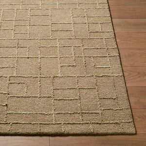 Livabliss Matterhorn Hand Tufted Wool Area Rug Minimalist Geometric Design for Modern Interiors Taupe, Sandsto 2' x 3' MTH2304-23