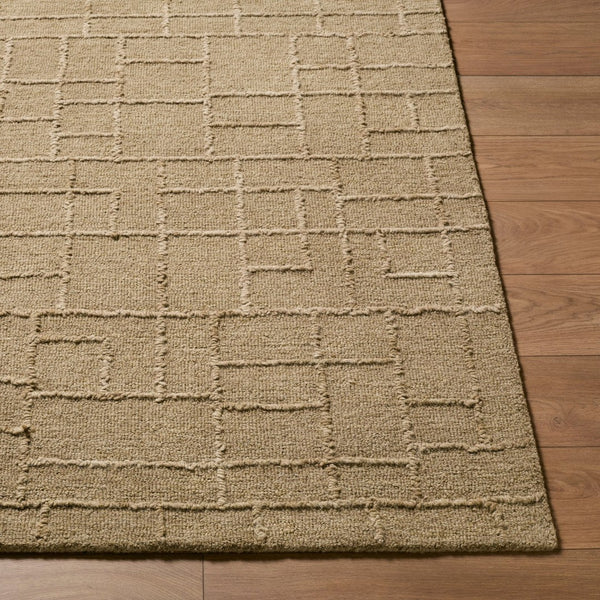 Livabliss Matterhorn Hand Tufted Wool Area Rug Minimalist Geometric Design for Modern Interiors Taupe, Sandsto 2' x 3' MTH2304-23