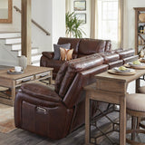 Parker House Parker Living Vail - Burnt Sienna Power Recliner Burnt Sienna Top Grain Leather with Match (X) MVAI#812PH-BUR