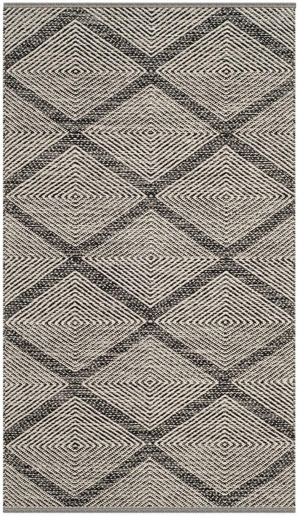 Safavieh Montauk 821 Hand Woven  Rug Black 2'-3" x 21'-0"