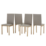 Homelegance By Top-Line Aristos Metal Upholstered Dining Chairs Gold Metal