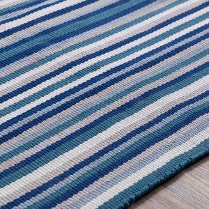 Surya Maritime Mtm-1000 2' X 3' Handmade Rug - Durable Olefin Design For Modern Decor, Spot Clean Only Navy Olefin Mtm1004-810