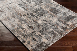 Livabliss Montana High Pile Area Rug Minimalist Geometric Design for Living Room or Bedroom Charcoal, Brown 6'7" x 9' MTN2303-679