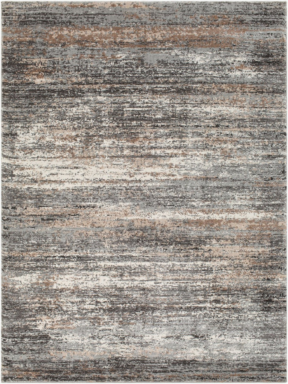 Livabliss Montana Plush High Pile Area Rug Polypropylene Blend for Living Room or Bedroom Gray, Charcoal 5'3" x 7' MTN2304-537