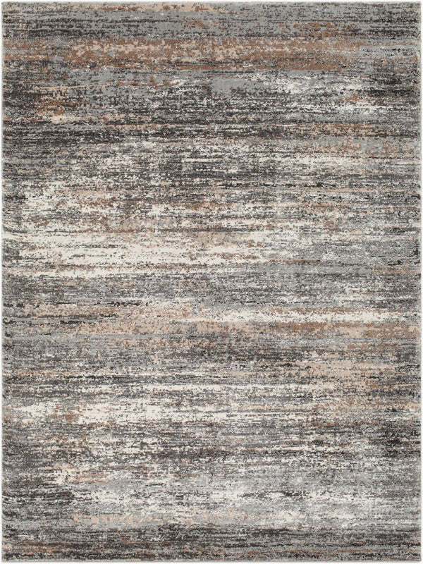 Livabliss Montana Plush High Pile Area Rug Polypropylene Blend for Living Room or Bedroom Gray, Charcoal 5'3" x 7' MTN2304-537