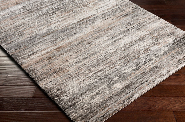 Livabliss Montana Plush High Pile Area Rug Polypropylene Blend for Living Room or Bedroom Gray, Charcoal 5'3" x 7' MTN2304-537