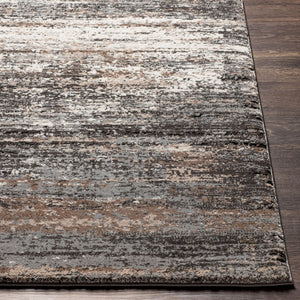 Livabliss Montana Plush High Pile Area Rug Polypropylene Blend for Living Room or Bedroom Gray, Charcoal 5'3" x 7' MTN2304-537