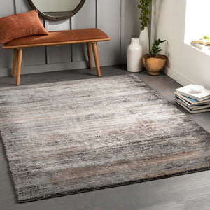 Livabliss Montana Plush High Pile Area Rug Polypropylene Blend for Living Room or Bedroom Gray, Charcoal 5'3" x 7' MTN2304-537