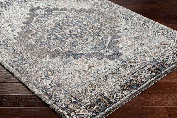 Livabliss Montana Traditional High Pile Area Rug Polypropylene Blend for Living Room or Entryway Charcoal, Light 7'10" x 10' MTN2307-71010
