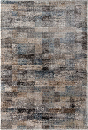Livabliss Montana Plush High Pile Area Rug Turkish Woven Polypropylene Blend for Living Rooms Gray, Tan 7'10" x 10' MTN2310-71010