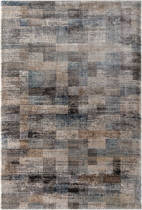 Livabliss Montana Plush High Pile Area Rug Turkish Woven Polypropylene Blend for Living Rooms Gray, Tan 7'10" x 10' MTN2310-71010
