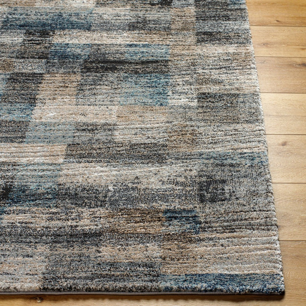 Livabliss Montana Plush High Pile Area Rug Turkish Woven Polypropylene Blend for Living Rooms Gray, Tan 7'10" x 10' MTN2310-71010
