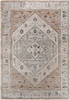 Montana MTN-2311 9'2" x 12' Machine Woven Rug MTN2311-9212  Tan, Ivory, Gray, Black Surya