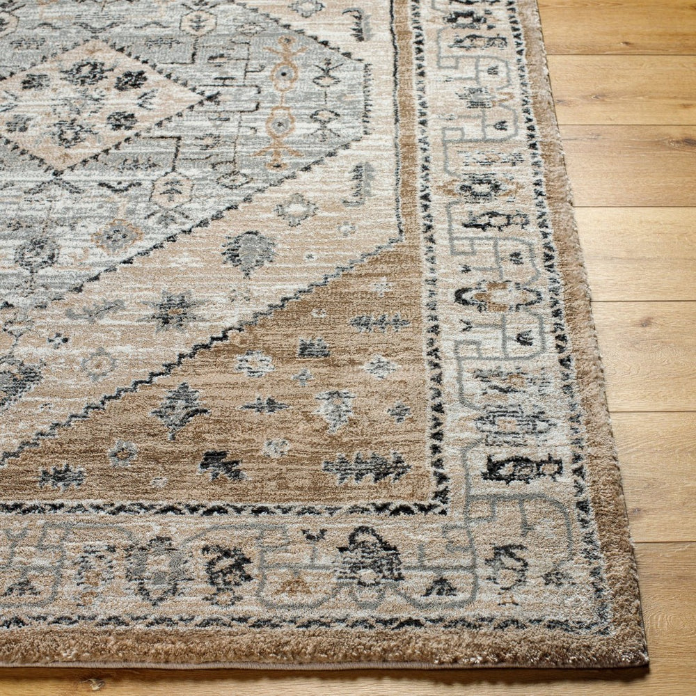 Livabliss Montana Plush High Pile Runner Rug Polypropylene Blend for Hallway or Entryway Tan, Ivory 7'10" x 10' MTN2311-71010
