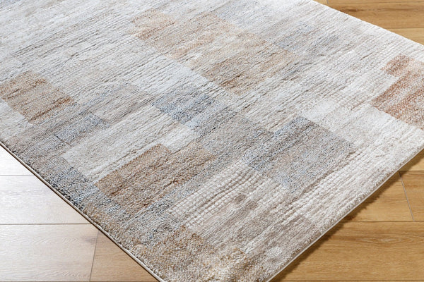 Livabliss Montana Geometric Mid-century Plush Area Rug Turkey Woven Polypropylene Living Room Light Beige, Iv 5'3" x 7' MTN2313-537