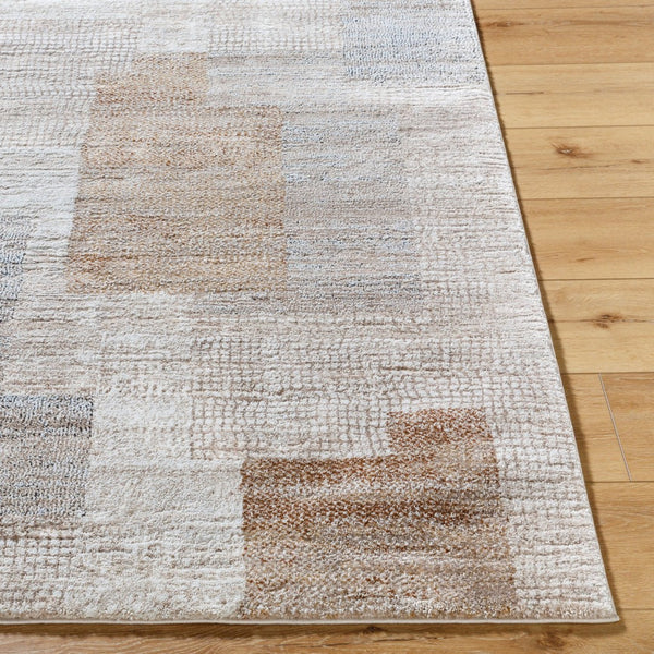 Livabliss Montana Geometric Mid-century Plush Area Rug Turkey Woven Polypropylene Living Room Light Beige, Iv 5'3" x 7' MTN2313-537