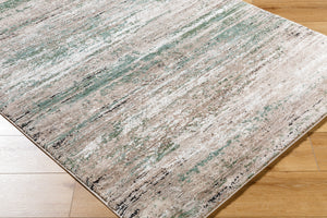 Montana MTN-2314 9'2" x 12' Machine Woven Rug MTN2314-9212  Light Beige, Tan, Ivory, Seafoam, Dusty Sage, Black Surya