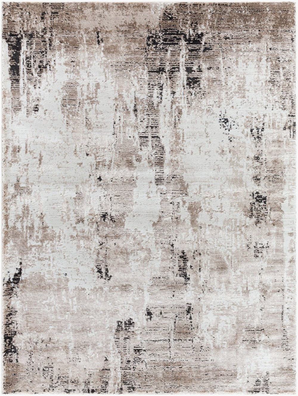 Livabliss Montana Plush High Pile Area Rug Turkey Woven Polypropylene Blend for Modern Living Rooms Light Beige, Ta 5'3" x 7' MTN2315-537