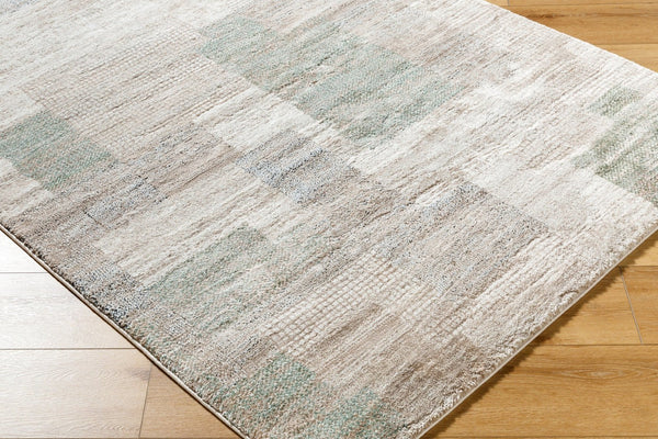 Livabliss Montana Geometric Mid-century Area Rug Plush High Pile Polypropylene Living Room Floor Light Beige, Iv 6'7" x 9' MTN2318-679