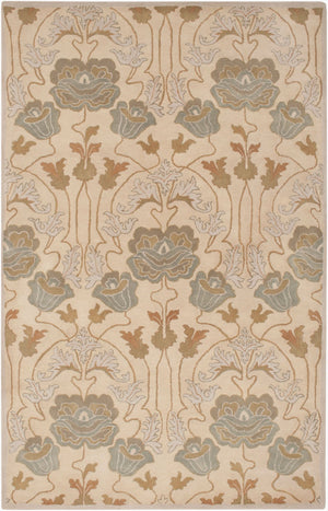 Surya Mentone Hand Tufted New Zealand Wool Accent Rug Traditional Pattern Low Pile MTO7006-23