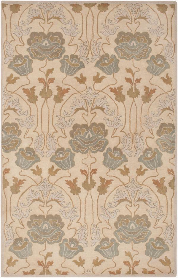 Surya Mentone Hand Tufted New Zealand Wool Accent Rug Traditional Pattern Low Pile MTO7006-23
