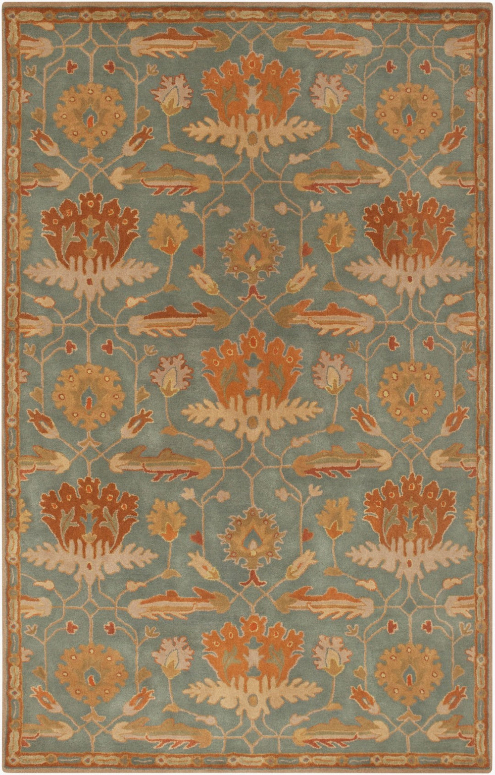 Surya Mentone Hand Tufted New Zealand Wool Accent Rug Traditional Motifs for Classic Interiors MTO7007-23