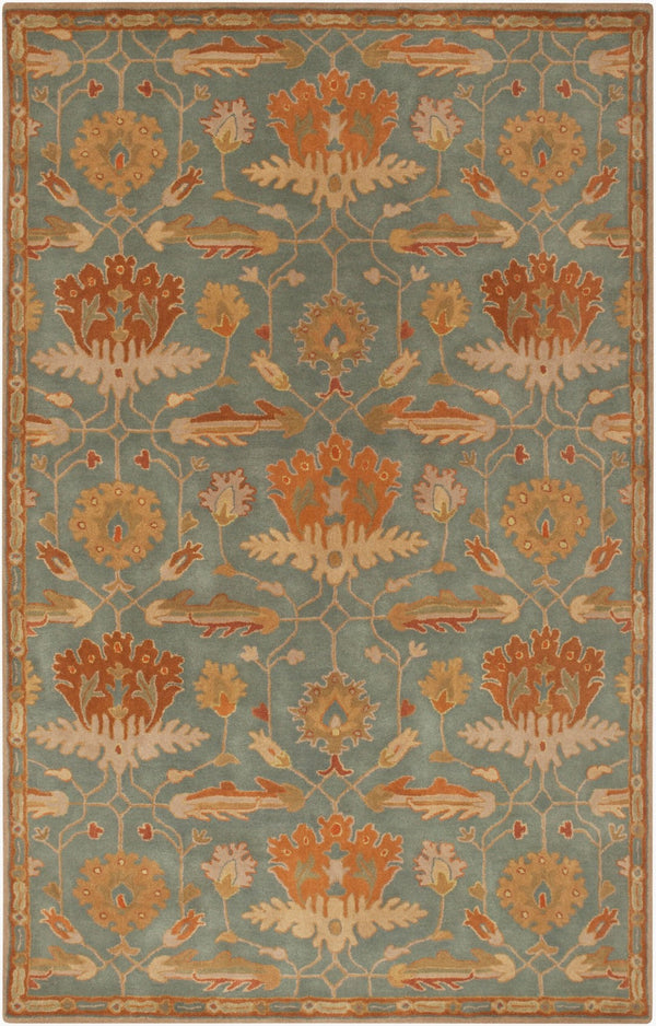 Surya Mentone Hand Tufted New Zealand Wool Accent Rug Traditional Motifs for Classic Interiors MTO7007-23
