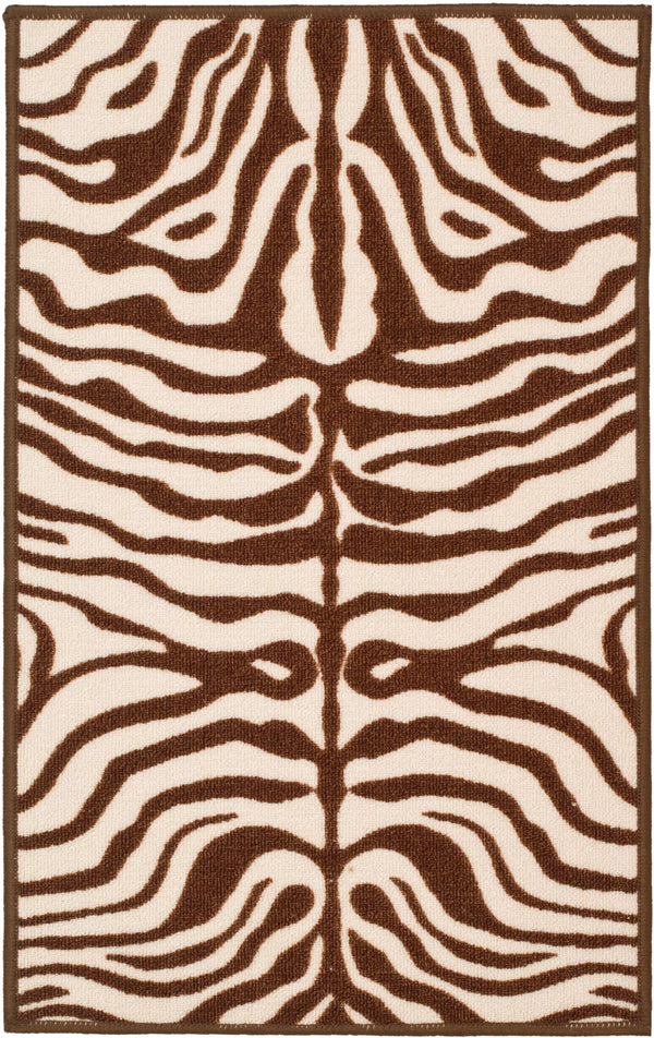 Safavieh Riley Power Loomed  Rug Creme / Brown MTP527-1125-4