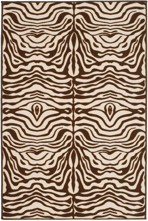Safavieh Riley Power Loomed  Rug Creme / Brown MTP527-1125-4