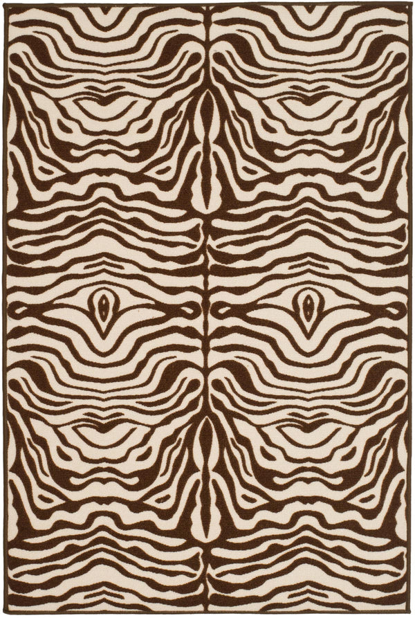 Safavieh Riley Power Loomed  Rug Creme / Brown MTP527-1125-4