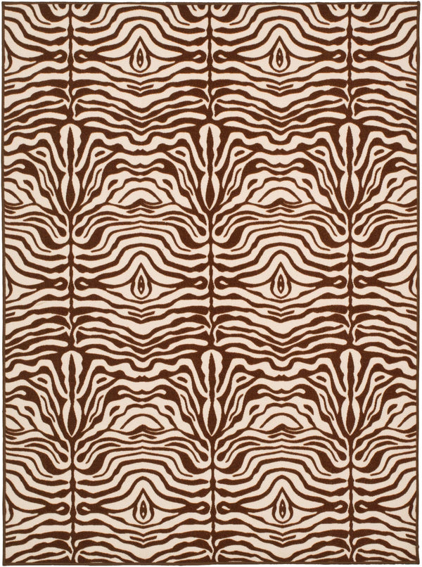 Safavieh Riley Power Loomed  Rug Creme / Brown MTP527-1125-4