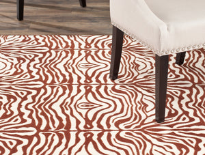 Safavieh Riley Power Loomed  Rug Creme / Brown MTP527-1125-4