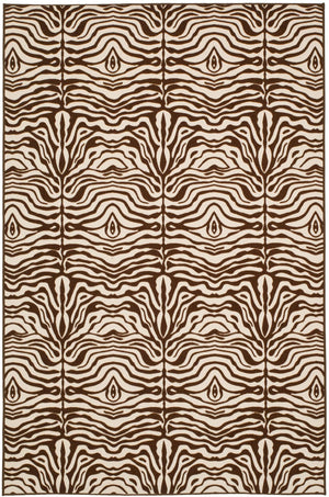Safavieh Riley Power Loomed  Rug Creme / Brown MTP527-1125-4