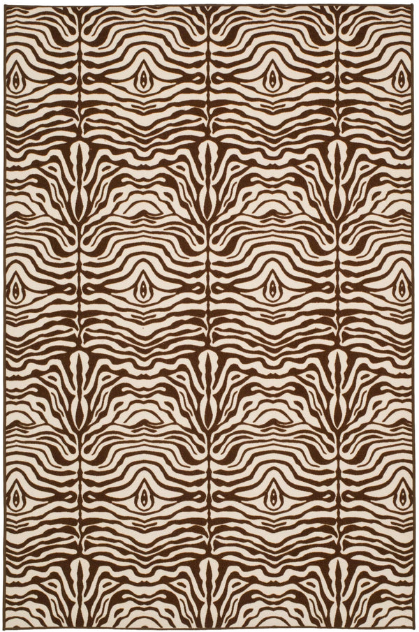 Safavieh Riley Power Loomed  Rug Creme / Brown MTP527-1125-4