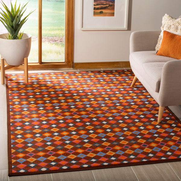 Safavieh Lex Power Loomed  Rug Brown / Multi MTP529-2591-4